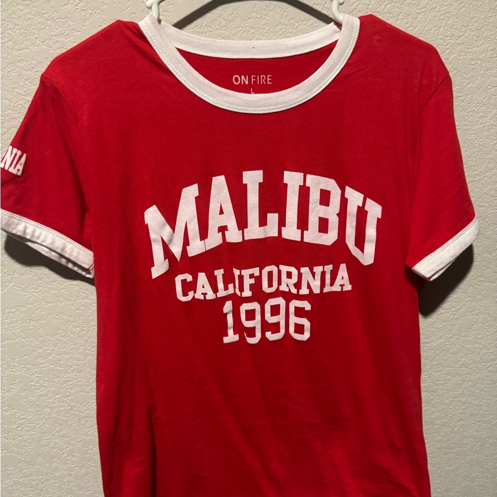 ON FIRE Women’s Red Malibu T-Shirt